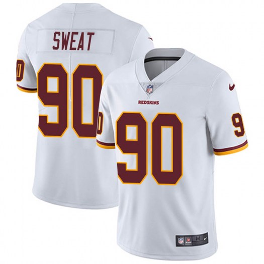 Men's Washington Redskins #90 Montez Sweat White Vapor Untouchable Limited NFL Stitched Jersey